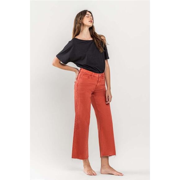 Vervet Bossa Nova Size 31 High Rise Crop Wide Leg Jeans - Picture 5 of 5